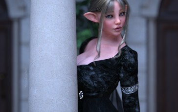 CGI, Fantasy Girl, Elf Girl, Fantasy Art, Pointy Ears, Elven Wallpaper