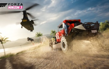 Forza Horizon 3, Video Games, Truck, Helicopters, CGI Wallpaper