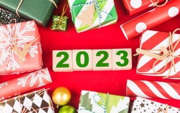 New Year, Christmas, Presents, 2023 (year) Wallpaper