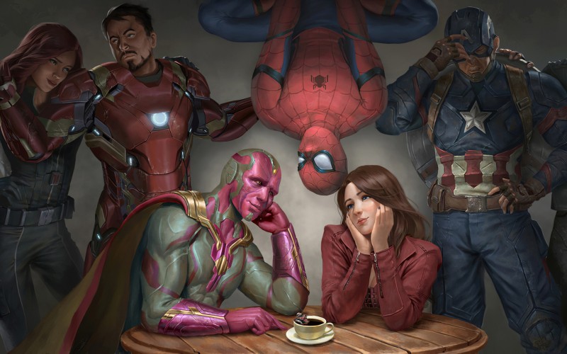 Marvel Comics, Spider-Man, Captain America, Superhero, Superheroines Wallpaper
