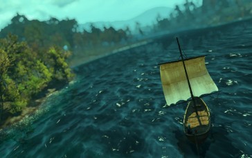 The Witcher 3, The Witcher, Sea, Boat, Nature, Geralt of Rivia Wallpaper