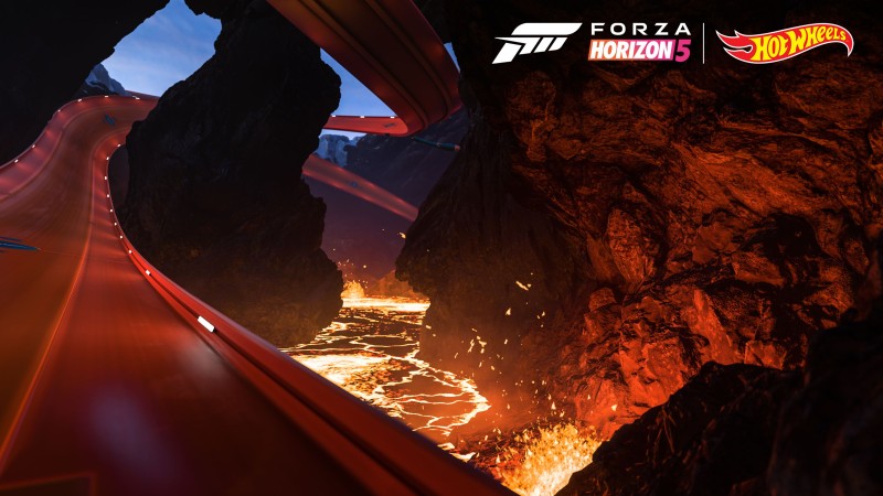 Forza Horizon 5, Hot Wheels, Video Games, Watermarked, Race Tracks, CGI Wallpaper