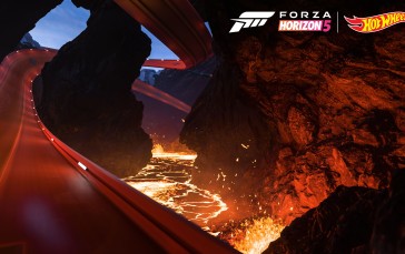 Forza Horizon 5, Hot Wheels, Video Games, Watermarked, Race Tracks, CGI Wallpaper