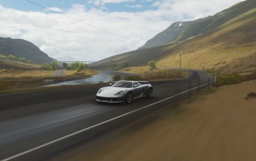 Porsche, Forza Horizon 4, Car, Video Games, Road, Mountains Wallpaper