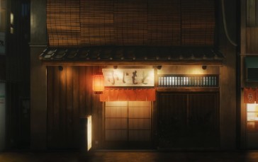 Architecture, Dark Background, Japanese Cuisine, Japanese Wallpaper
