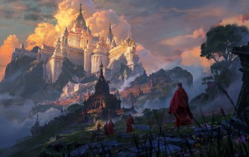 Castle, Building, Fantasy Art, Fantasy City Wallpaper