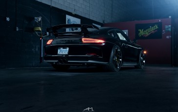 Rear View, Car, Porsche, Licence Plates Wallpaper
