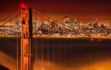 Trey Ratcliff, 4K, Photography, California, Bridge, Night Wallpaper