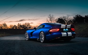 Car, Dodge Viper, Vehicle, Blue Cars Wallpaper