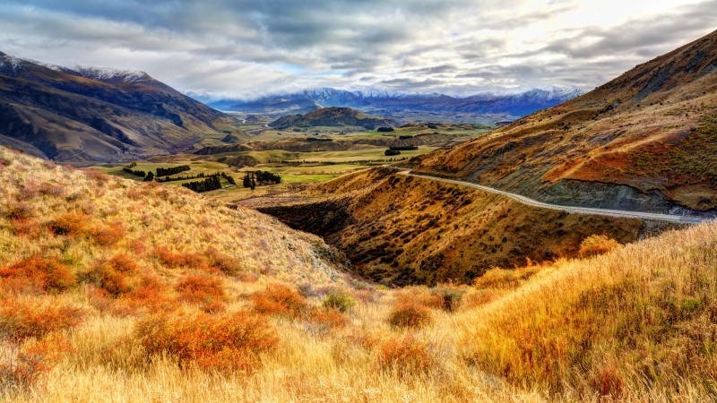 Landscape, 4K, New Zealand, Nature, Mountains Wallpaper