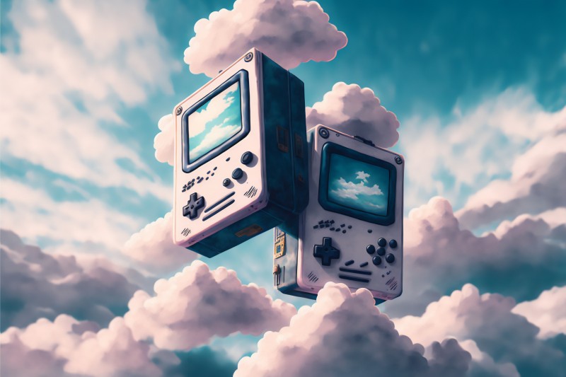 AI Art, GameBoy, Clouds, Sky Wallpaper