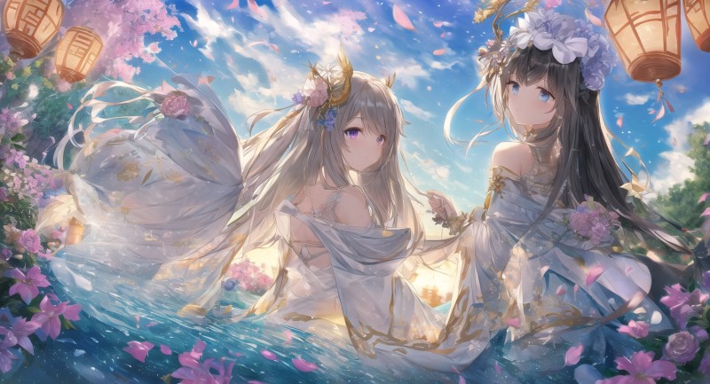 Anime, Anime Girls, Water, Underwater Wallpaper