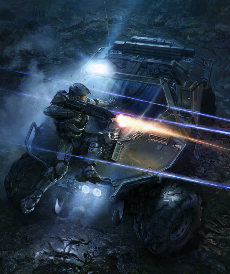 Science Fiction, Halo (game), Master Chief (Halo), Warthog Wallpaper