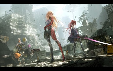 Tower of Fantasy, Anime Games, Ruins, Anime Girls Wallpaper