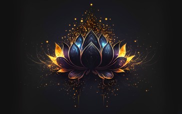 Flowers, AI Art, Simple Background Wallpaper