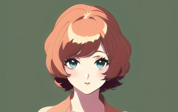 Anime Girls, Novel Ai, Face, Portrait Wallpaper