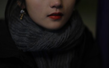 Women, Model, Asian, Dark Hair, Scarf Wallpaper