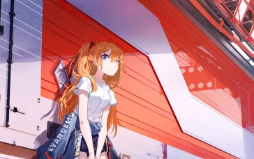 Anime Girls, Anime, Asuka Langley Soryu, Neon Genesis Evangelion, Truck Wallpaper