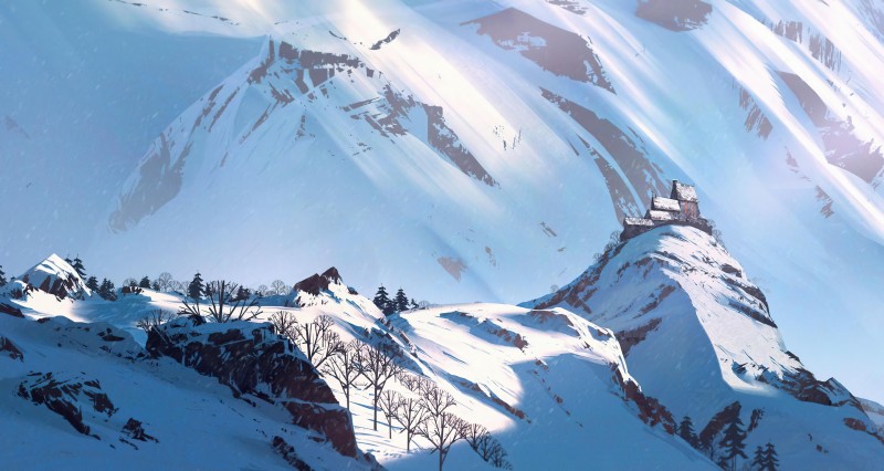 Digital Art, ArtStation, White, Winter, Snow Wallpaper