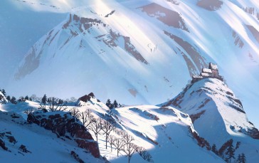Digital Art, ArtStation, White, Winter, Snow Wallpaper