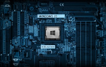 Motherboard, Windows 10, Logo, Chip Wallpaper