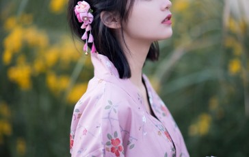 Women, Asian, Model, Kimono Wallpaper