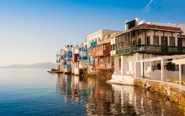Andros Island, Greece, Town, Water, Sea Wallpaper