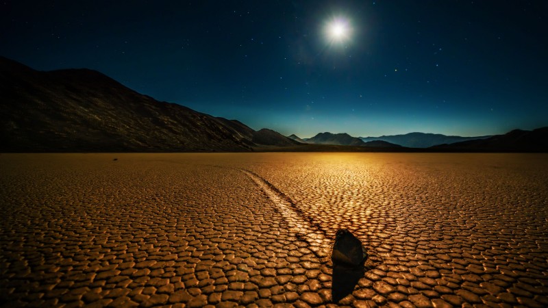 Landscape, 4K, Desert, Death Valley, Mojave Desert, Night Wallpaper