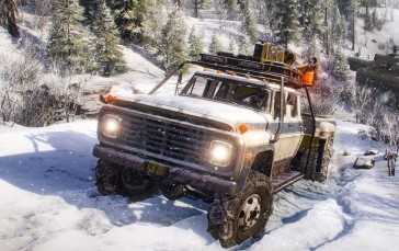 Snowrunner, Video Games, Snow, CGI, Vehicle Wallpaper