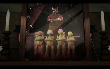 Teenage Mutant Ninja Turtles, Raphael (TMNT), Michelangelo (TMNT), Cartoon Wallpaper