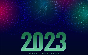 New Year, Christmas, Fireworks, 2023 (year) Wallpaper