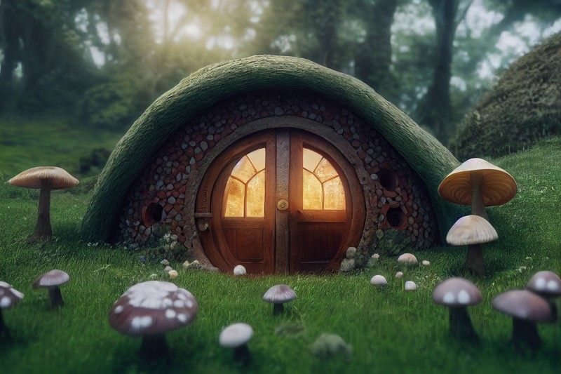 Hobbiton, House, Mushroom, Grass Wallpaper