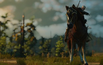 The Witcher, The Witcher 3, Geralt of Rivia, Horse Riding Wallpaper