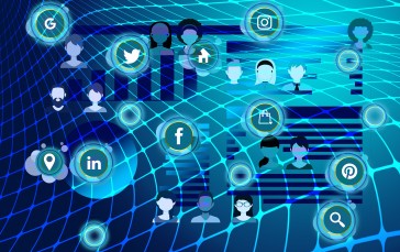 Social Media Logos, Connection, Network, Technology Wallpaper