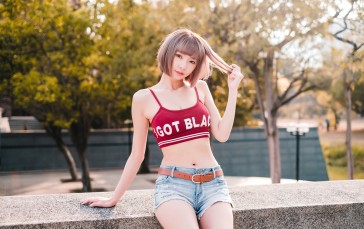 Asian, Model, Women, Short Hair Wallpaper