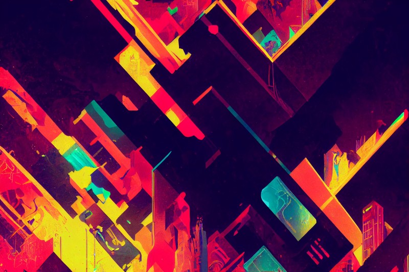 Abstract, Glitch Art, Colorful, AI Art Wallpaper