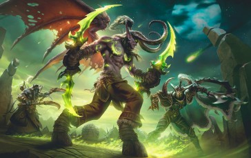 World of Warcraft, Artwork, Fantasy Art, Warrior, Weapon, Video Games Wallpaper