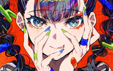 Mika Pikazo, Anime, Anime Girls, Blue Hair, Blue Eyes Wallpaper