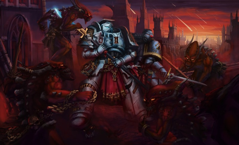 Warhammer 40.000, Science Fiction, High Tech, Space Marines Wallpaper