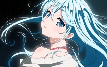 Anime, Anime Girls, Denpa Onna To Seishun Otoko, Blue Hair Wallpaper