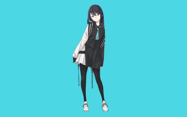 Anime, Anime Girls, Original Characters, Minimalism Wallpaper