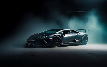 AI Art, Car, Lamborghini, Studio, Frontal View Wallpaper