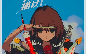 Komugiko2000, Anime Girls, Moles, Mole Under Eye, Portrait Display, Short Hair Wallpaper