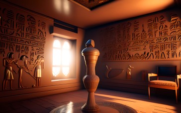 CGI, Digital Art, Stable Diffusion, Egypt, Pyramid, AI Art Wallpaper