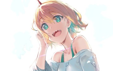 Virtual Youtuber, Pikamee, Simple Background, Anime Girls Wallpaper