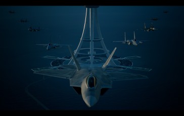 Video Games, Ace Combat 7, CGI, Aircraft, Jets, F-22 Raptor Wallpaper