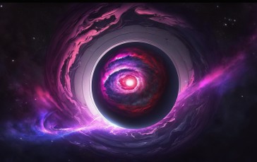 AI Art, Space, Nebula, Stars Wallpaper