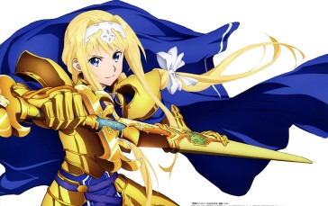 Sword Art Online, Anime Girls, Armor, Blonde Wallpaper