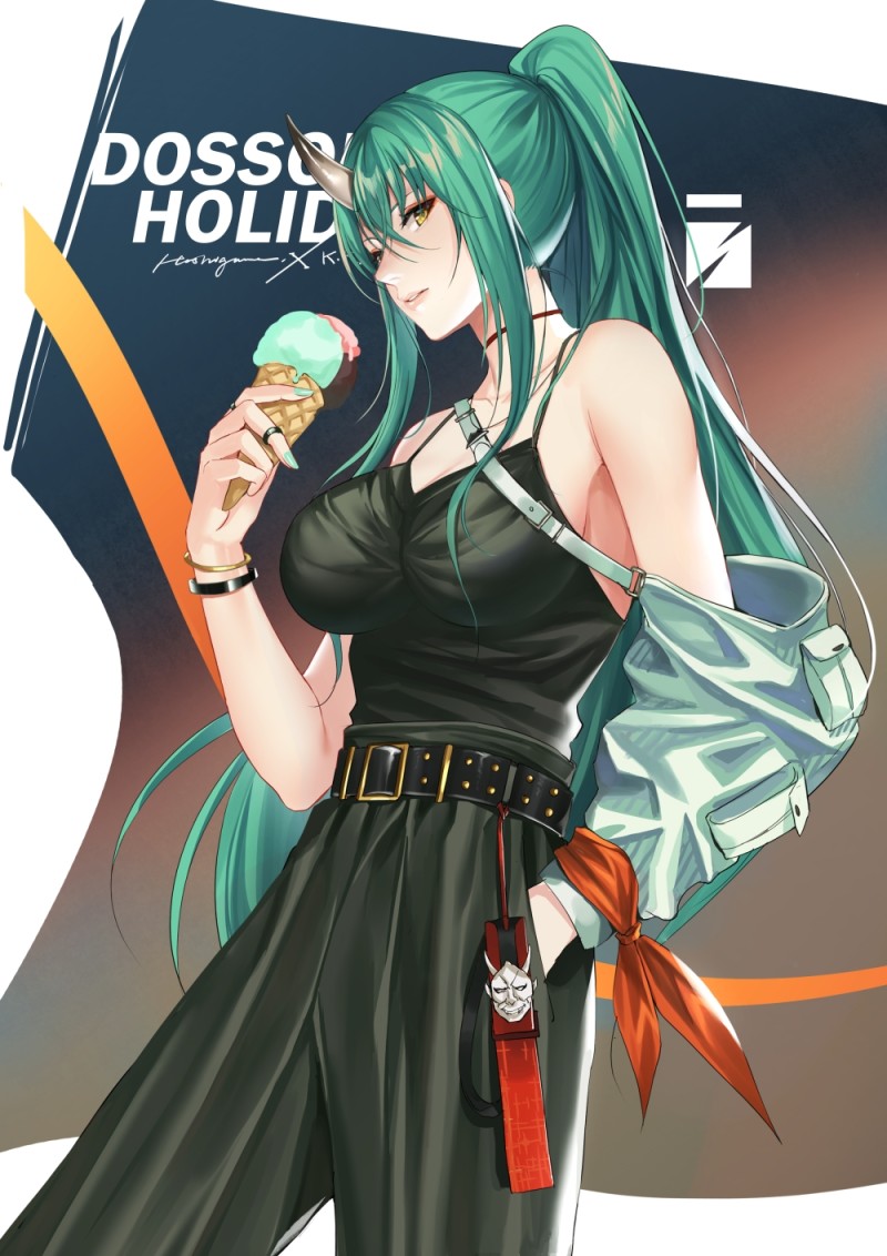 Anime Girls, Anime, Horns, Ice Cream Wallpaper