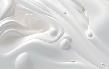 AI Art, White, Liquid, Abstract Wallpaper